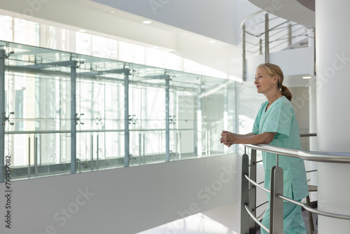 Healthcare professional in a modern hospital photo