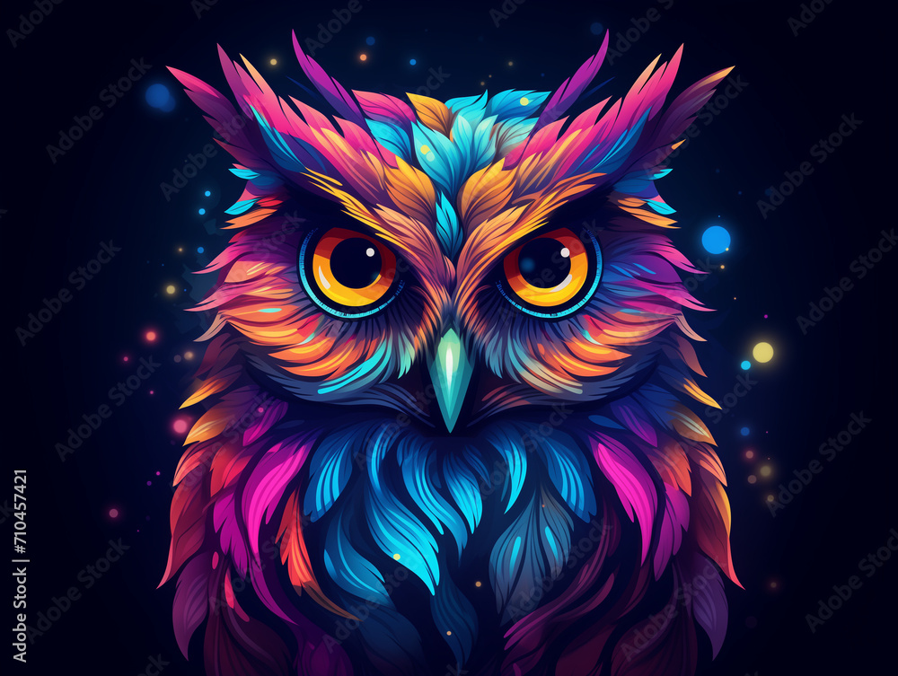 Colorful Owl illustration