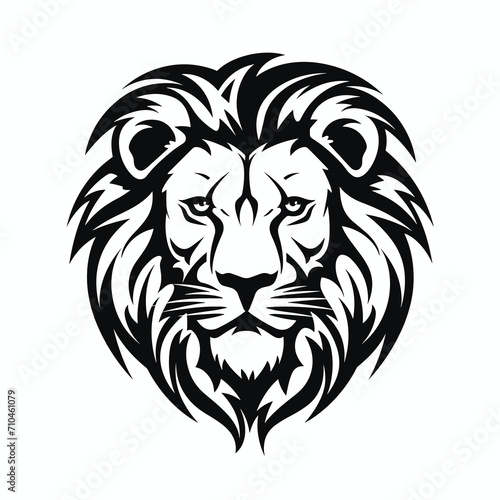 Vector lion head mascot  face for logo  emblem  badges  labels template t-shirt design element