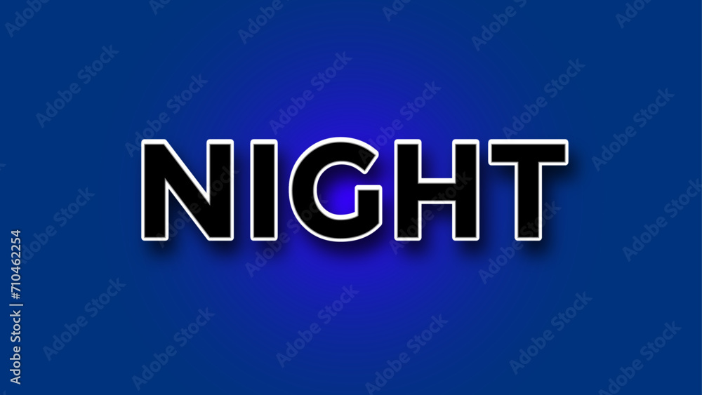 editable text effect. night text effect style.