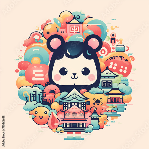 Cute Colorful Logo