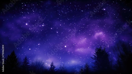 dark night purple background illustration moon stars, twilight dusk, shadows mysterious dark night purple background © vectorwin