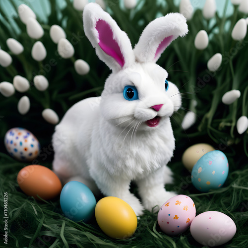 Easter bunnies, AI-generatet © Dr. N. Lange