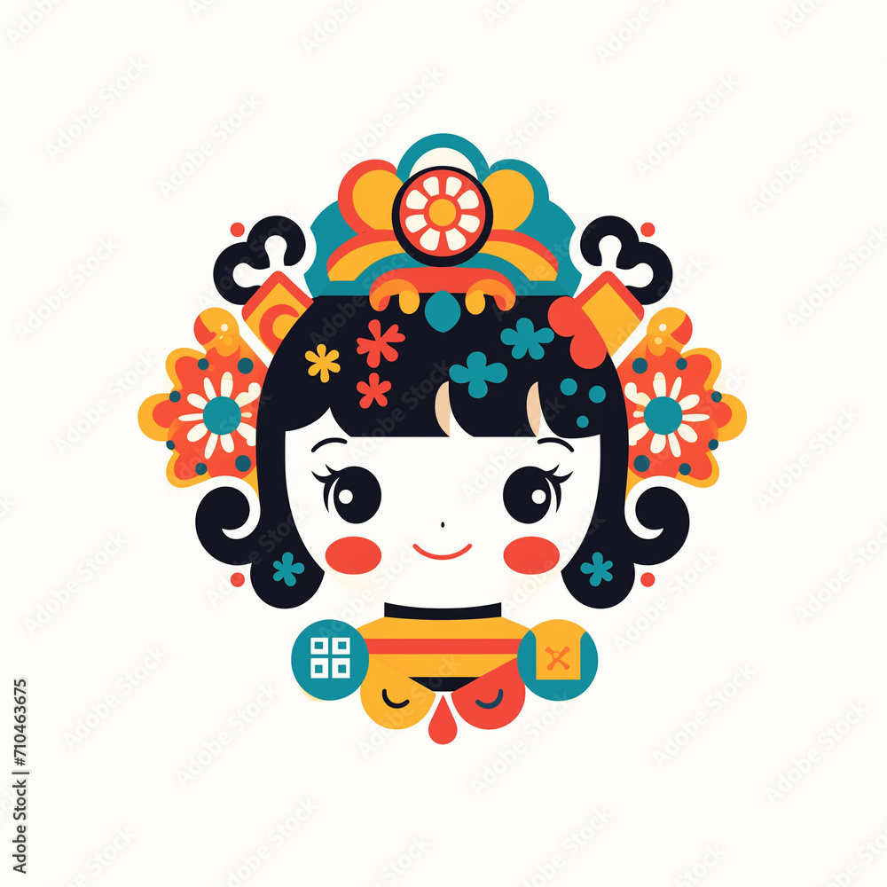 Fototapeta premium Cute Colorful Logo