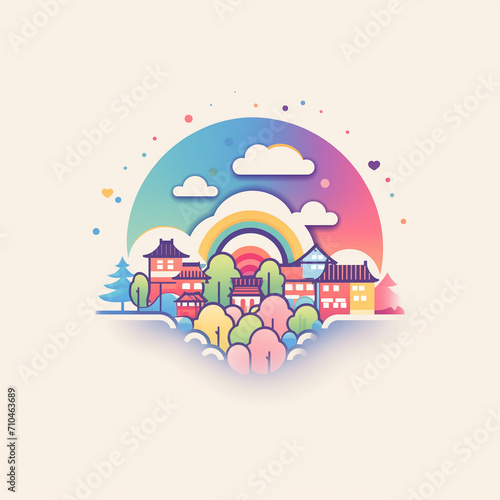 Cute Colorful Logo