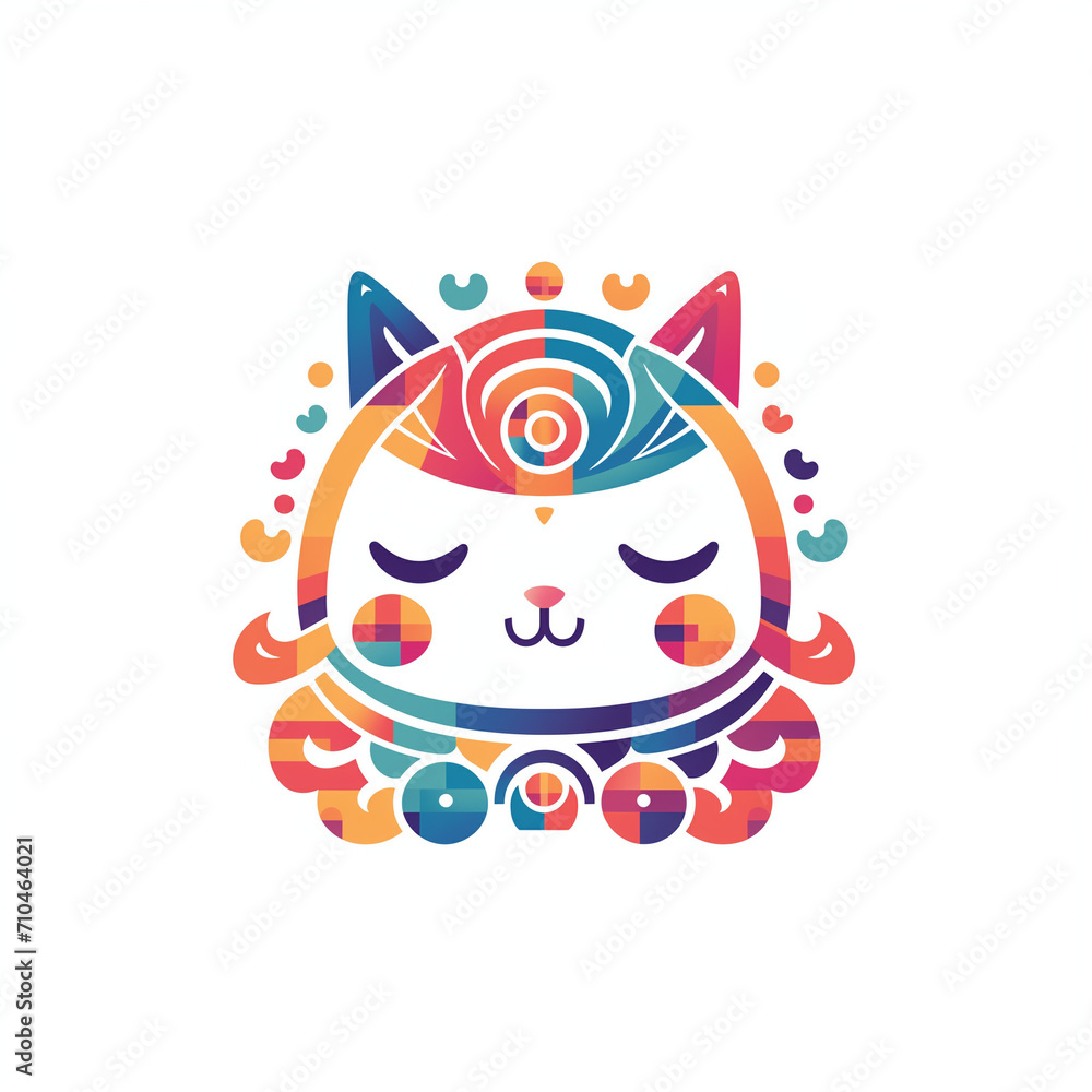 Fototapeta premium Cute Colorful Logo