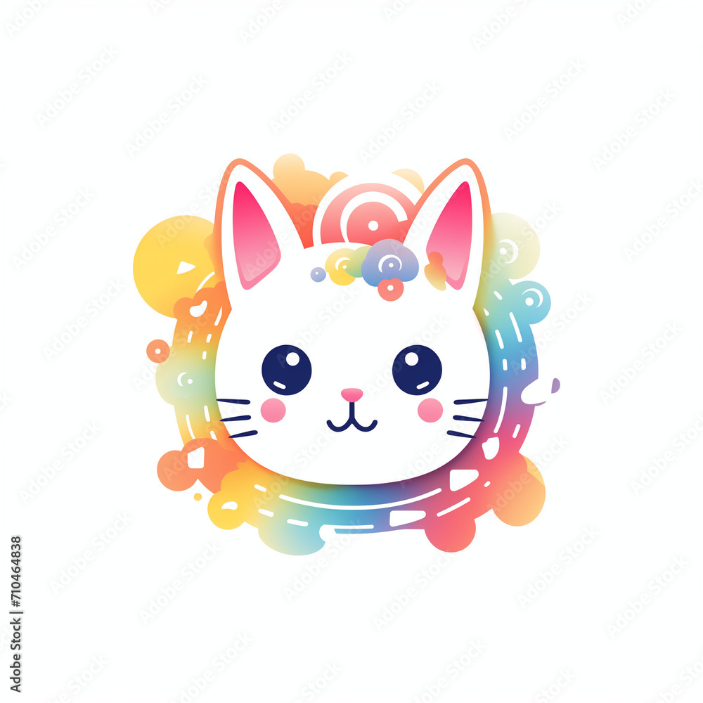 Colorful cute logo Colorful cute logo