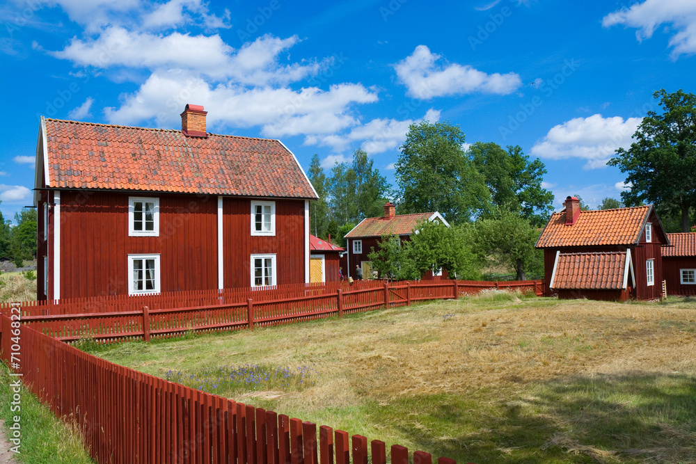 Historical hamlet in Stensjo by, Sweden Historical hamlet in Stensjo by, Sweden