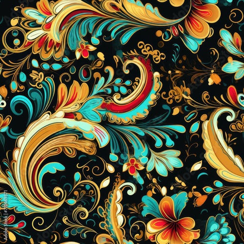 paisley Pattern, abstract pattern, sweet color seamless pattern design, for packing paper, fabric print and banner backgrounds.