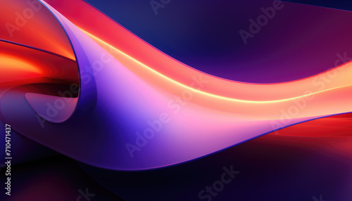 Abstract futuristic dark coloured forms wavy background