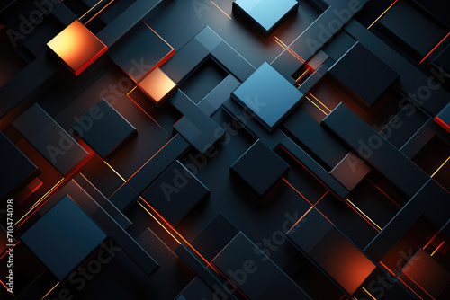 Abstract futuristic dark coloured geometry forms background