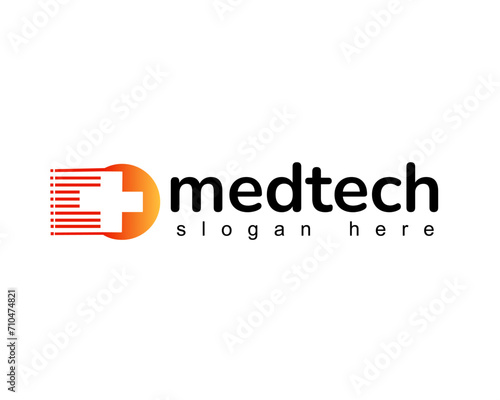 company medtech logo design template
