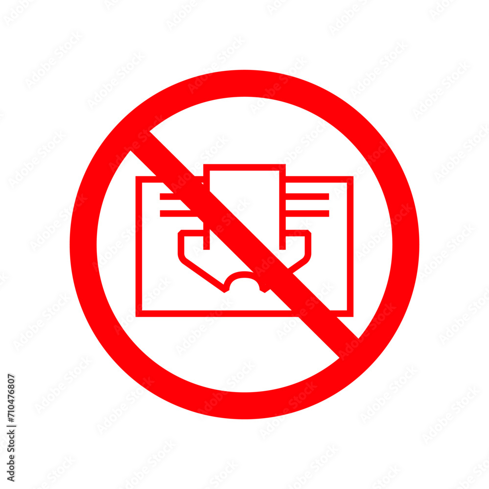 Do not cover sign. Prohibition symbol image. Red vector illustration isolated on white. Warning label. Do not cover sign. Prohibition symbol image. Red vector illustration isolated on white. Warning label.