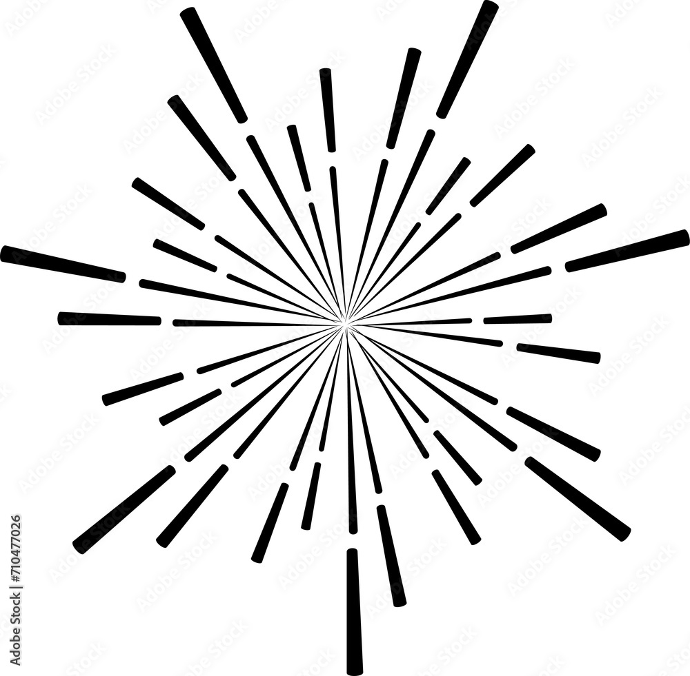 Sunburst style isolated illustration on transparent background. Sunburst style isolated illustration on transparent background.