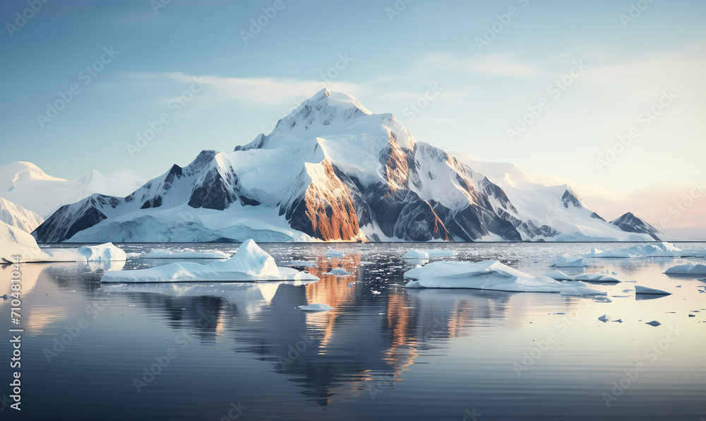 Antarctica landscape of snow and ice Antarctica landscape of snow and ice