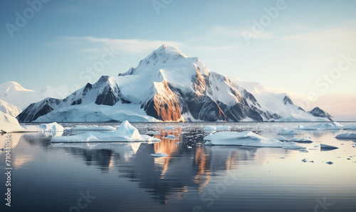 Antarctica landscape of snow and ice © Andrii IURLOV