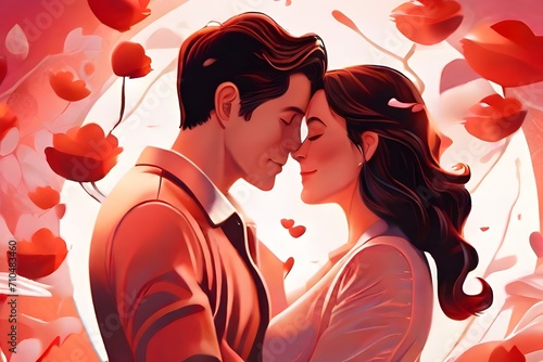 couple kissing