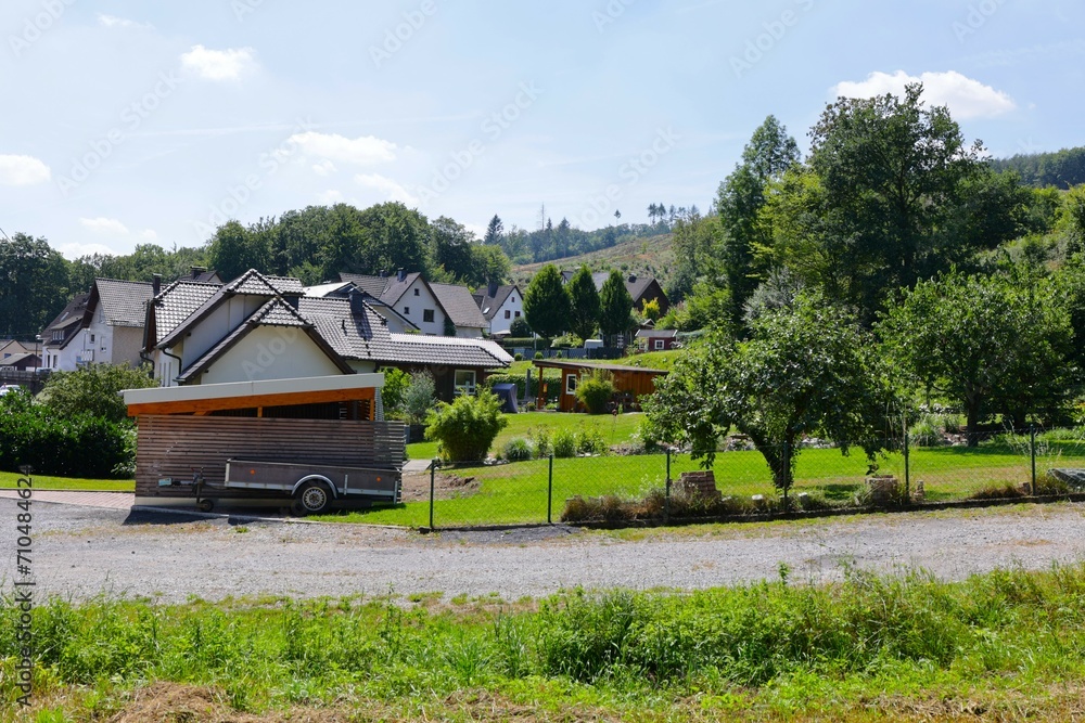 Blick auf Volkringhausen, einem Ortsteil der Stadt Balve im Sauerland