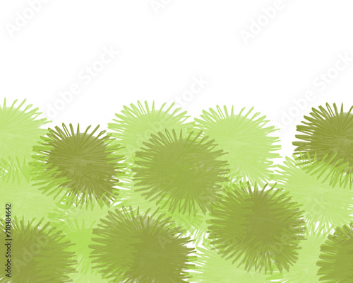 Moss on a White Background - Digital Art - Artwork