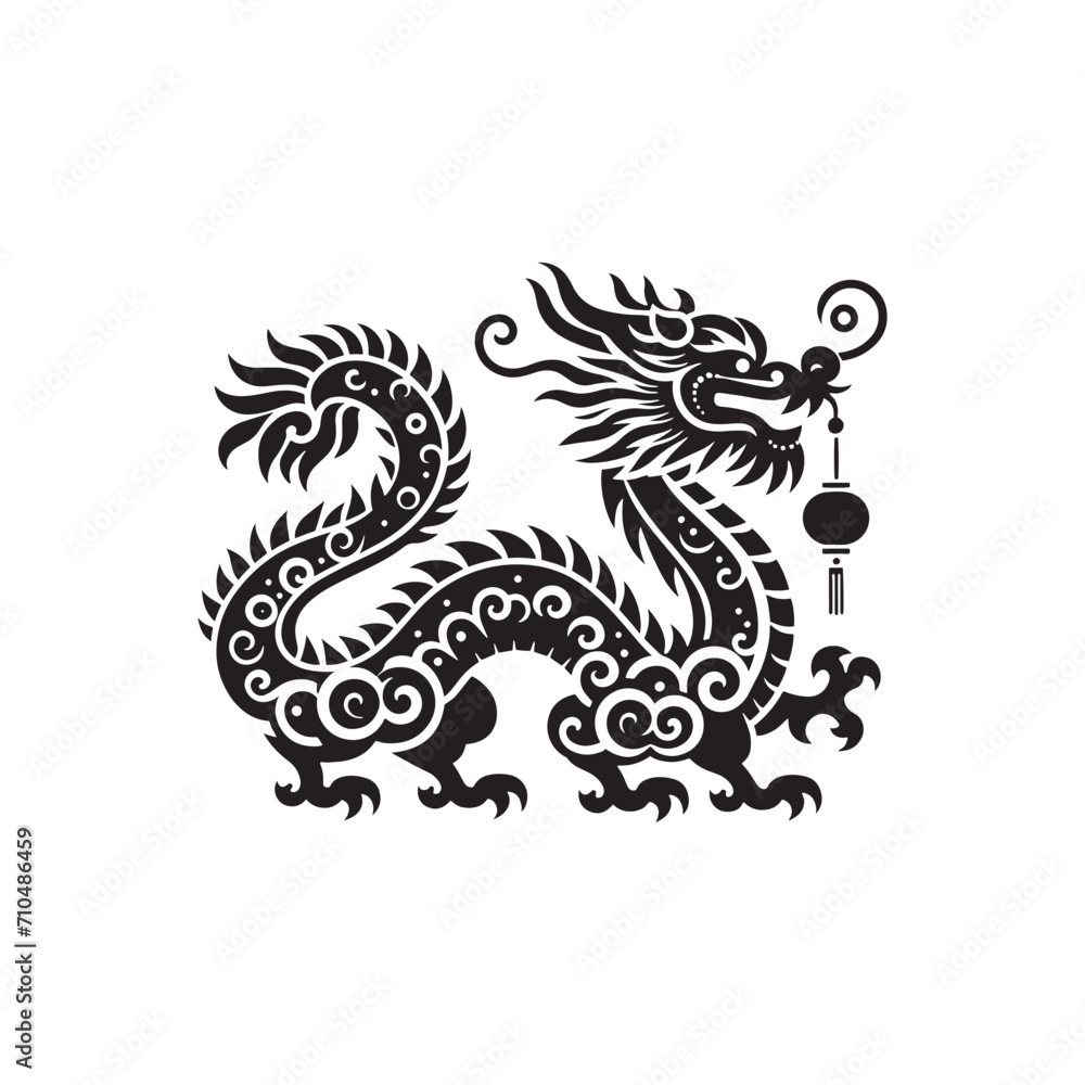 Celestial Majesty Embodied: Exquisite Chinese Dragon Silhouette Portraits Perfect for Stock Enthusiasts - Chinese New Year Silhouette - Chinese Dragon Vector Stock
Celestial Majesty Embodied: Exquisite Chinese Dragon Silhouette Portraits Perfect for Stock Enthusiasts - Chinese New Year Silhouette - Chinese Dragon Vector Stock