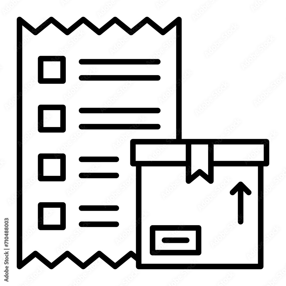 Shopping List line icon Shopping List line icon