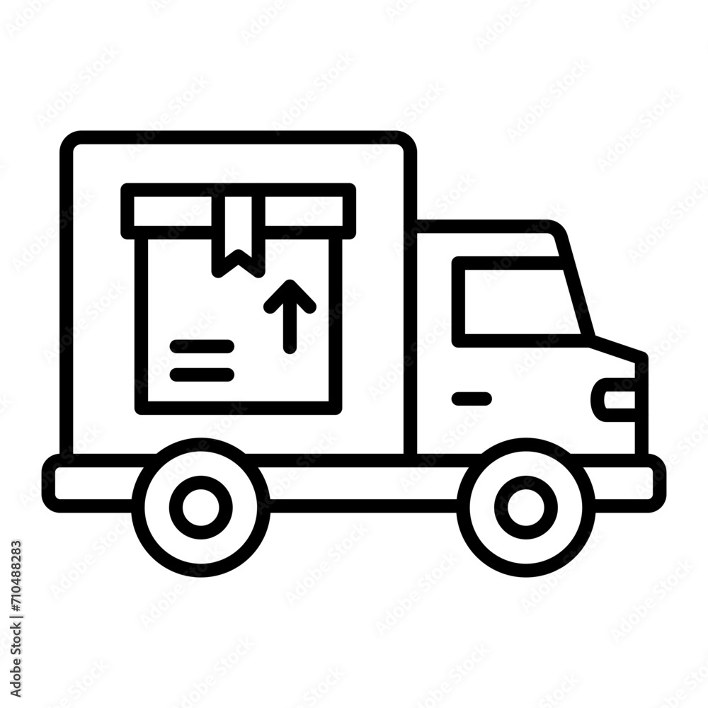   Lorry line icon