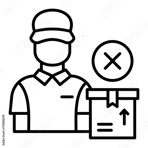   Cancel line icon