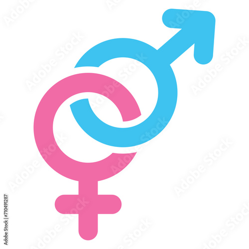 gender equality sign of humanities, rainbow sign of freedom of gender