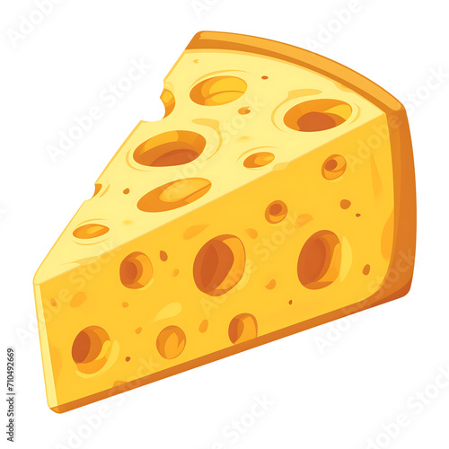 a piece of cheese with holes photo