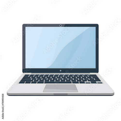 a laptop with a screen open