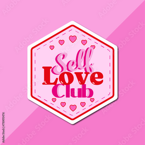 self love club sticker