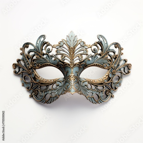 Venetian carnival eye mask isolated on white background © MR. Motu