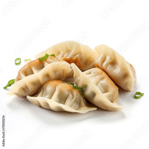 dumplings on a white background photo