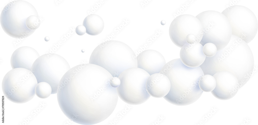 3d White Spheres Background 3d White Spheres Background