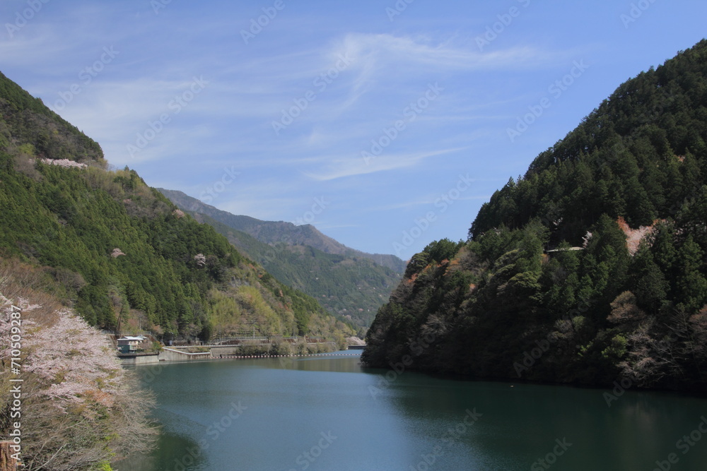 愛媛県久万高原町　ヒメシャラ休憩所から見た風景
