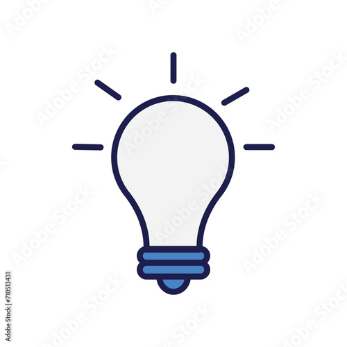 ideas icon with white background vector stock illustration