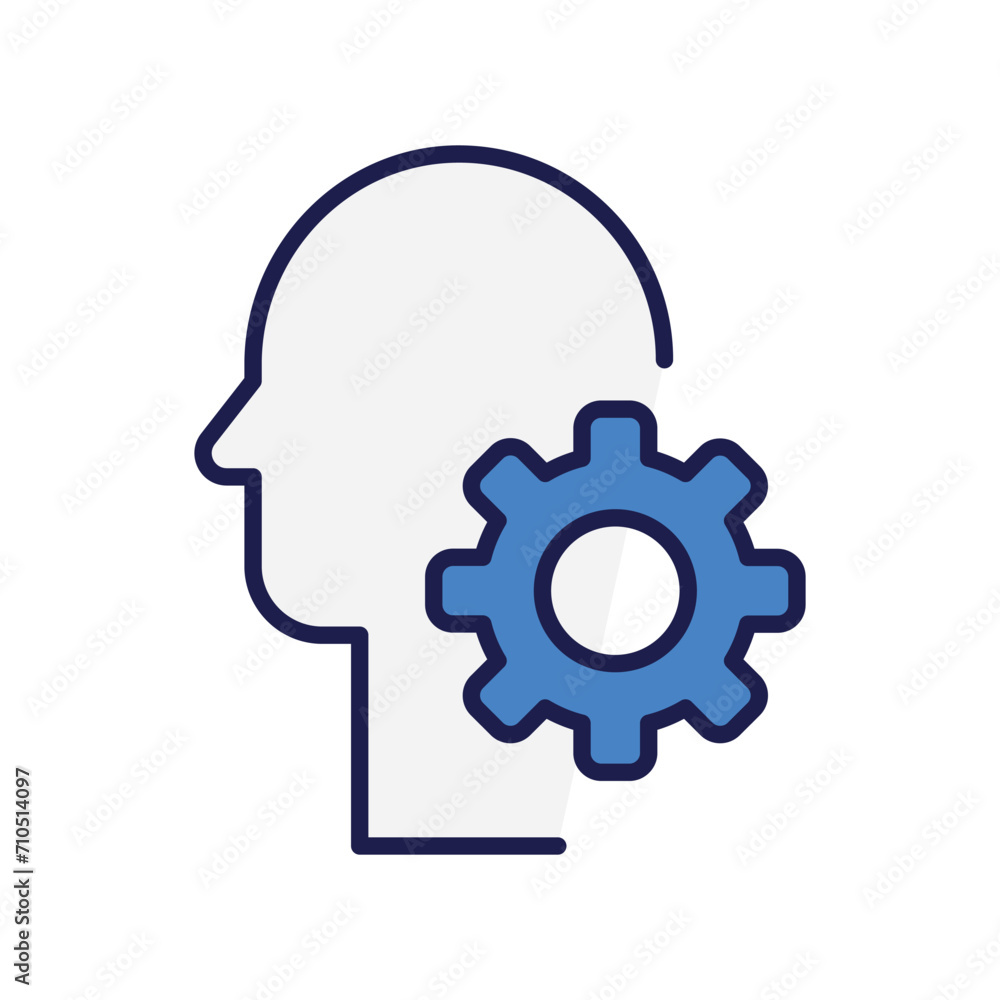 intelligence icon with white background vector stock illustration intelligence icon with white background vector stock illustration