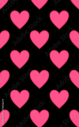 Seamless pattern for Valentine's day 