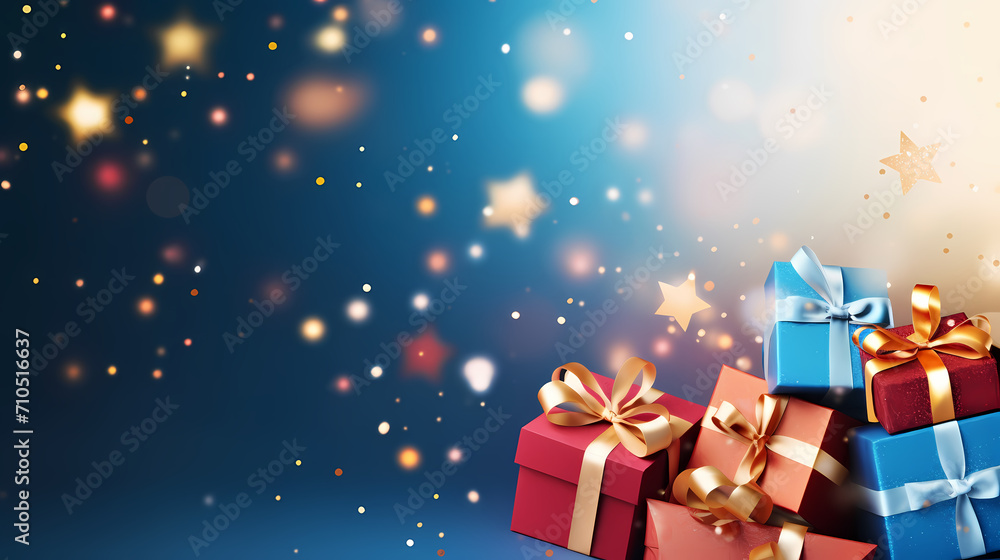 Gift box background with copy space for Christmas gifts, holidays or birthdays Gift box background with copy space for Christmas gifts, holidays or birthdays