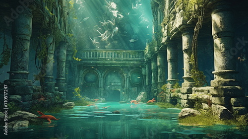 ruins of ancient sorzhuni under water