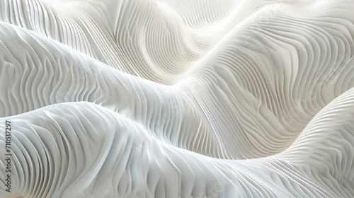 Beautiful abstract background. White wave texture 