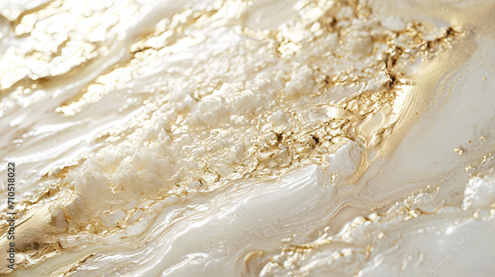 Beautiful abstract background. Liquid white paint with gold lines
Beautiful abstract background. Liquid white paint with gold lines