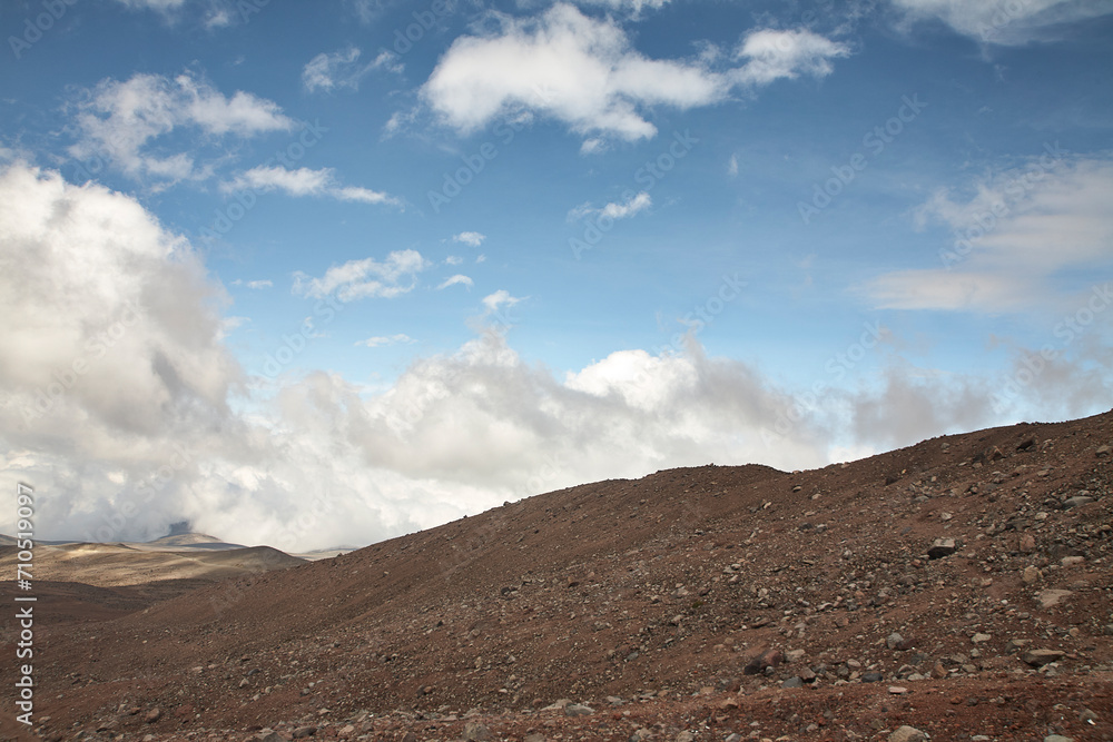 Reise durch Südamerika. Riobamba in Ecuador. Tour unterhalb des Chimborazo