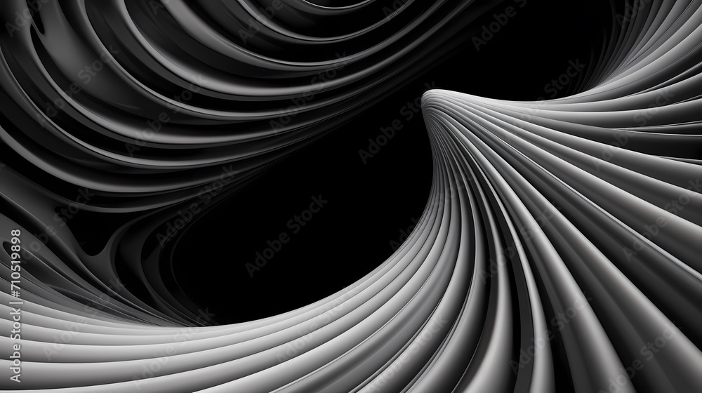 Naklejka premium Abstract geometric lines background, technological lines background and light effects, 3D rendering