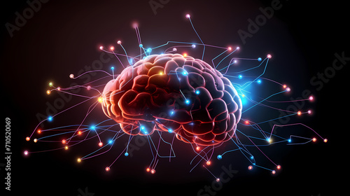 Wallpaper Mural Abstract geometric lines background, technological lines background and light effects, 3D rendering Torontodigital.ca