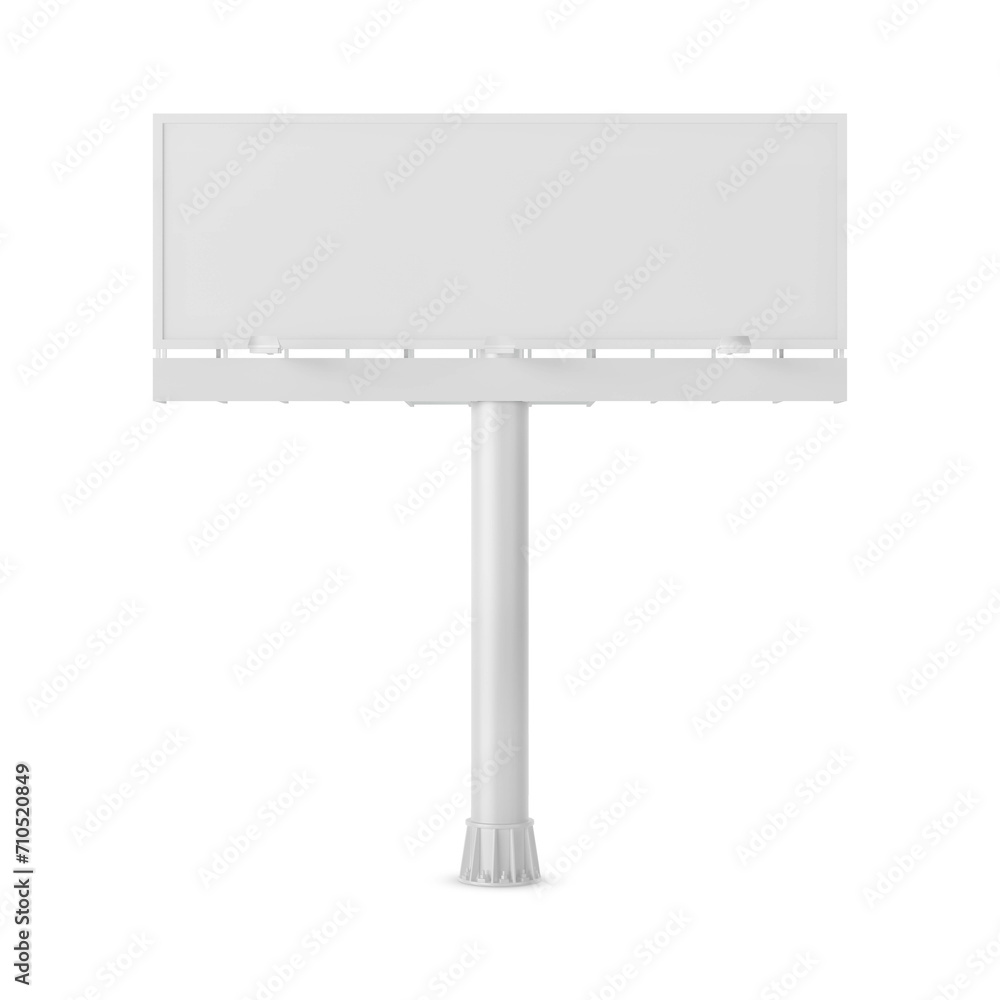 Obraz premium Billboard on white background