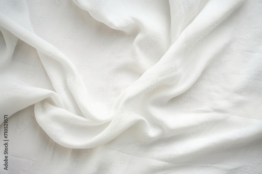 Natural handmade white linen fabric backdrop