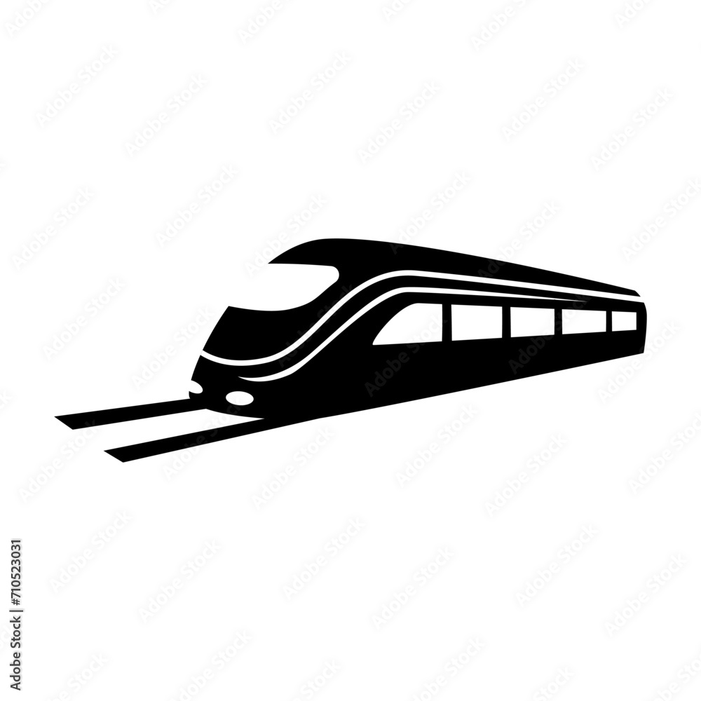 Train icon vector. Modern Transportation sign Isolated on white background Train icon vector. Modern Transportation sign Isolated on white background