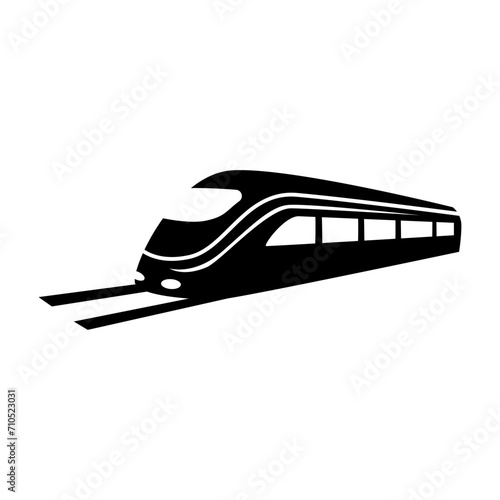 Train icon vector. Modern Transportation sign Isolated on white background
