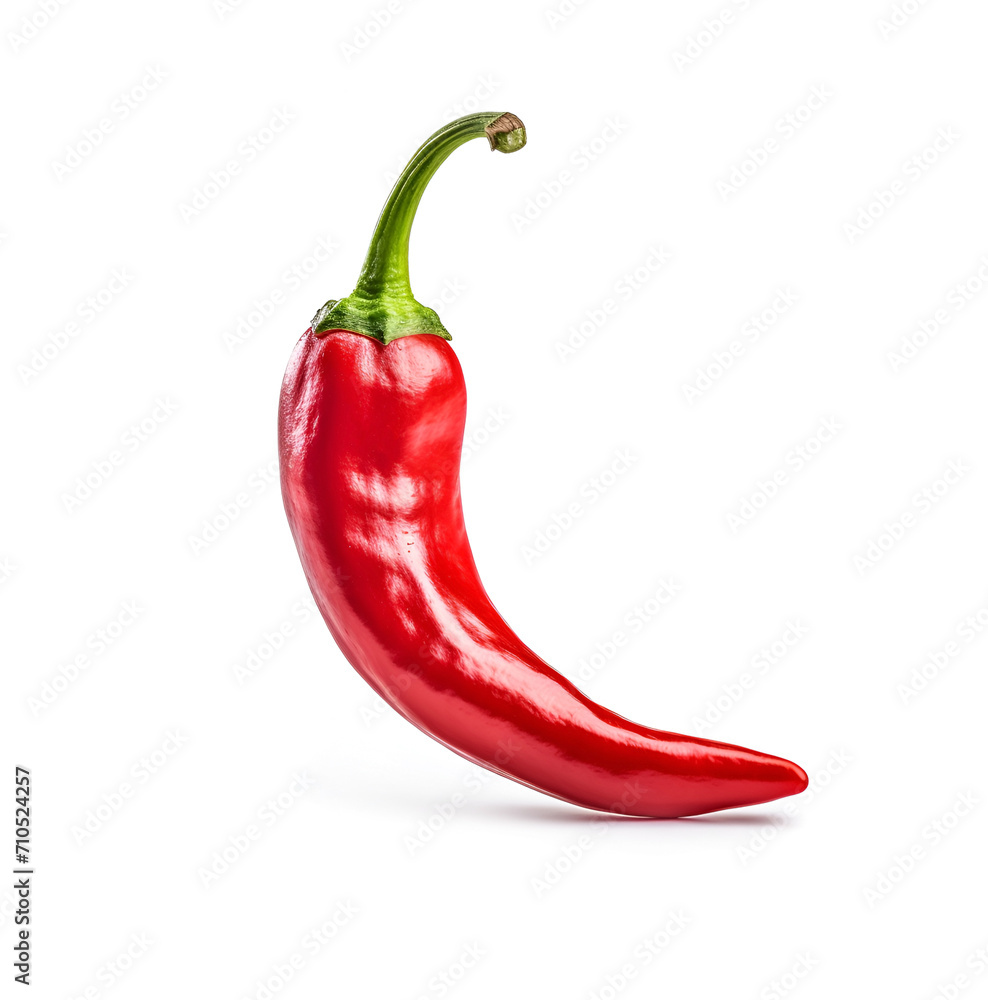 Red chili pepper on white backgrounds Red chili pepper on white backgrounds